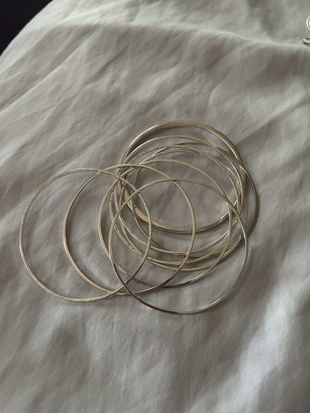 Sterling silver Bangle Bracelet Set - Women Jewelry